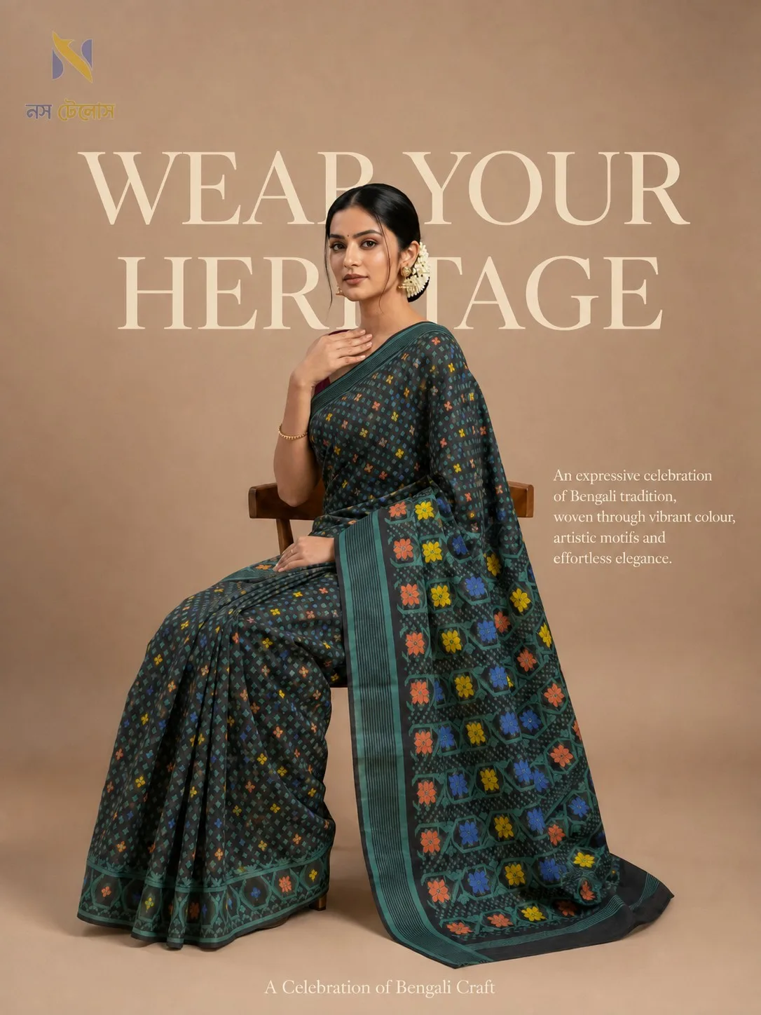 Heritage handloom styled as a complete look