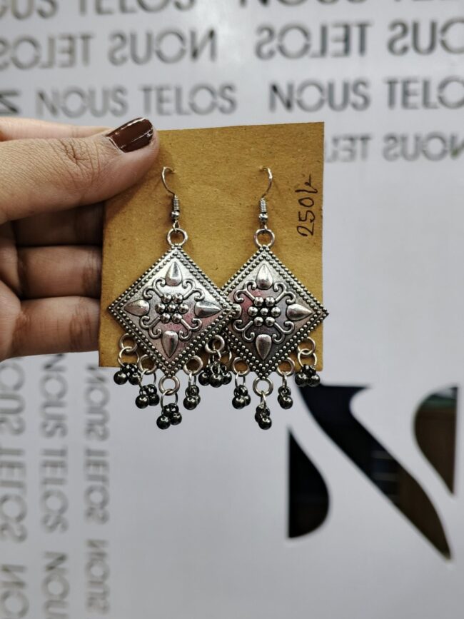 Brass Silver Earing for Women 12