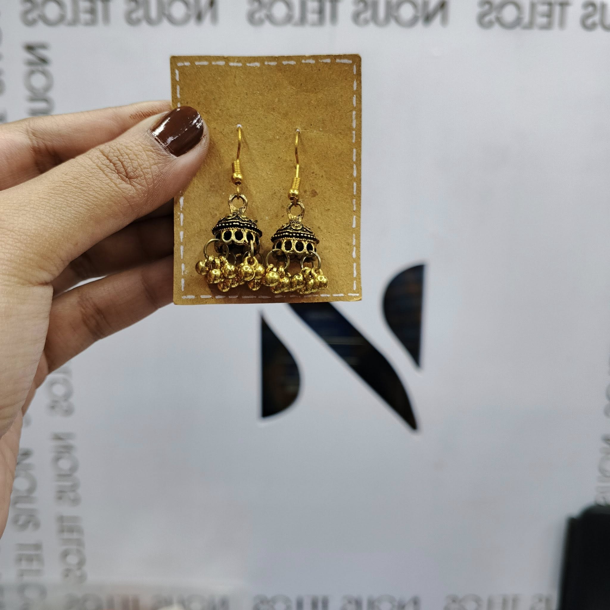 Brass Golden Earing for Women 15