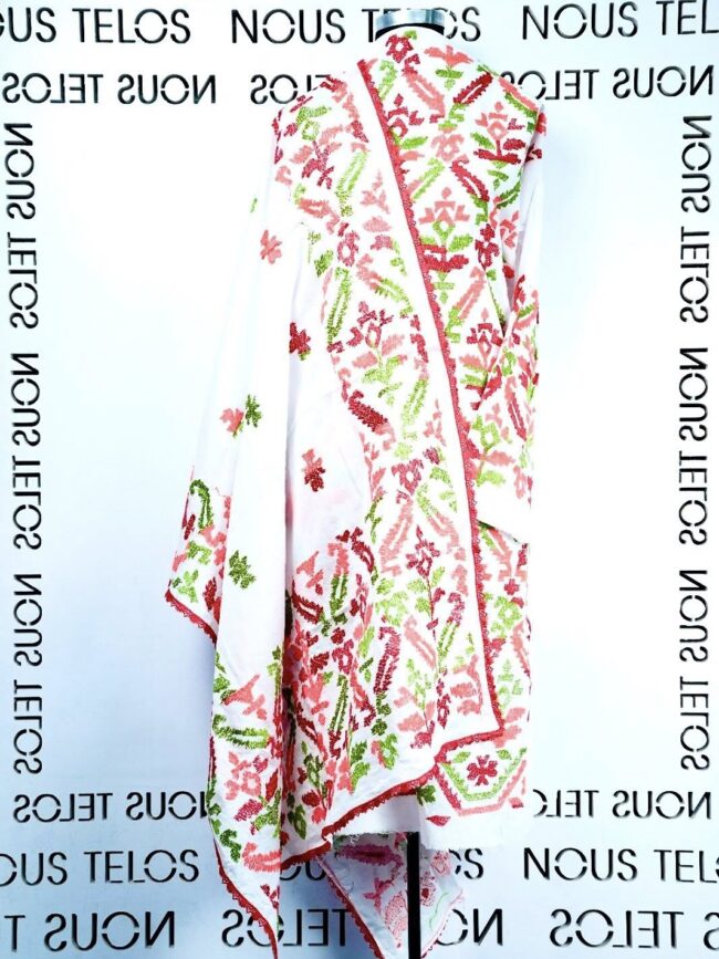 Nakshi Hand embroidered Unstitched Cotton 2-piece 2