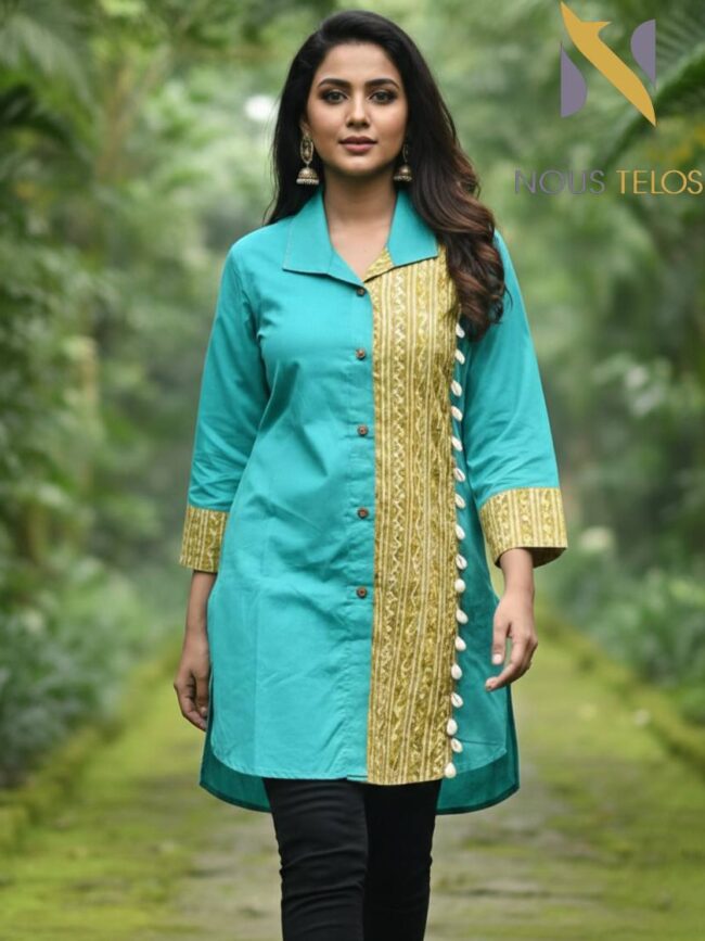 Ladies kurti for Women 2 ( Feroza color)
