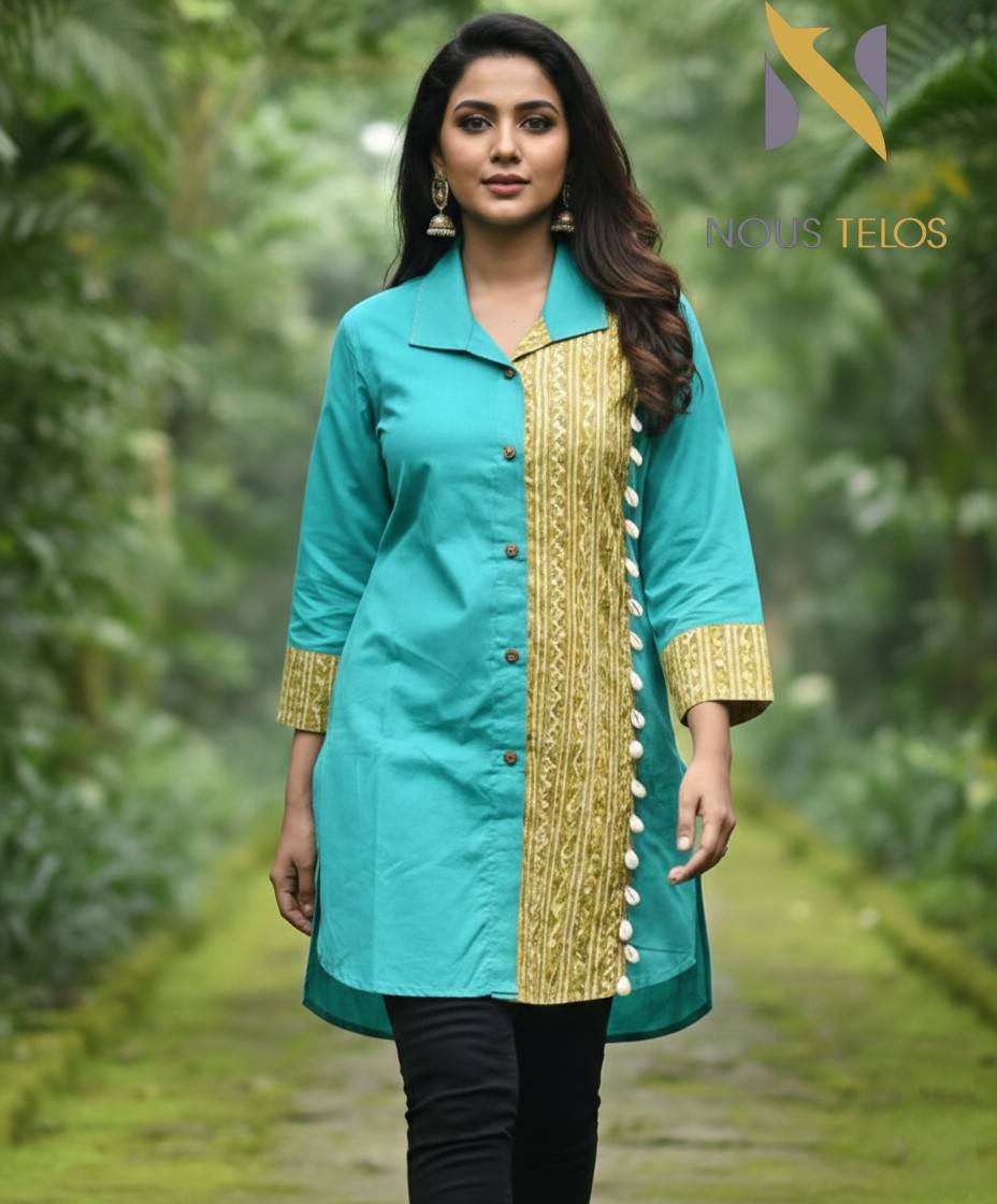 Ladies kurti for Women 2 ( Feroza color)