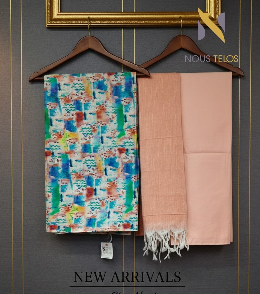 Printed Unstitched Suti 3-Piece 3