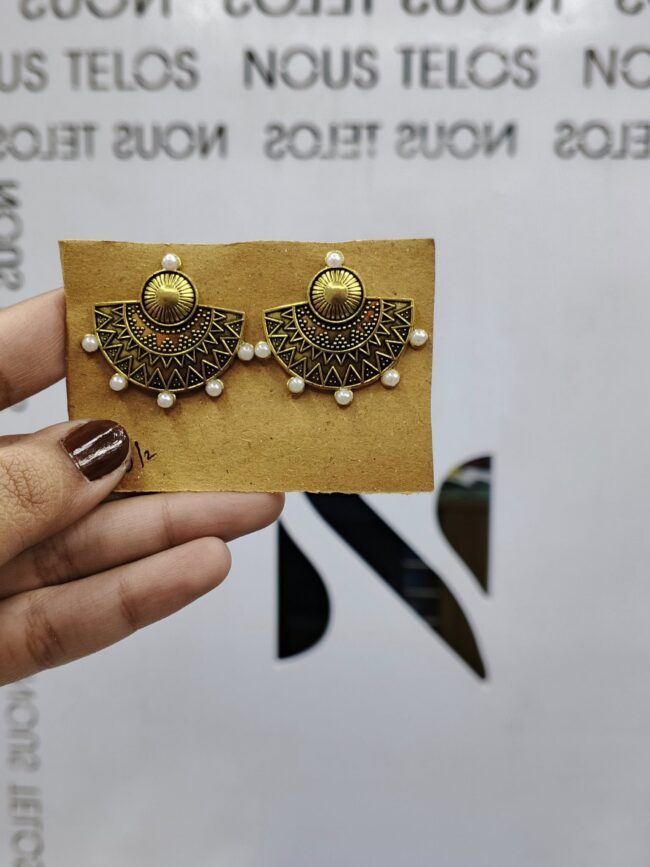 Brass Golden Earing for Women 18