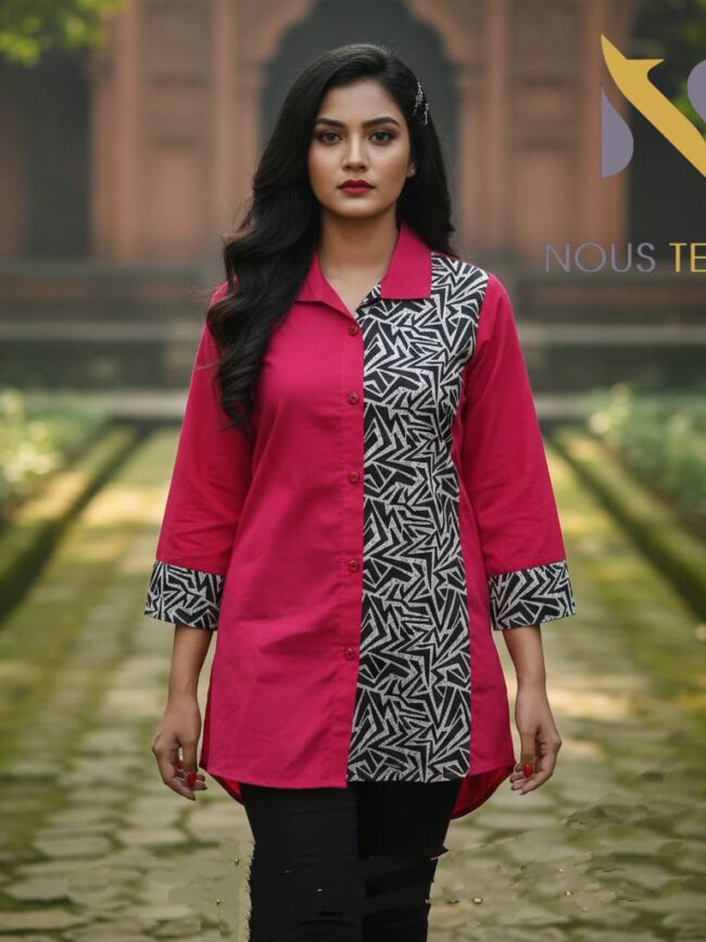 Ladies kurti for Women 3 ( Dark Pink color)