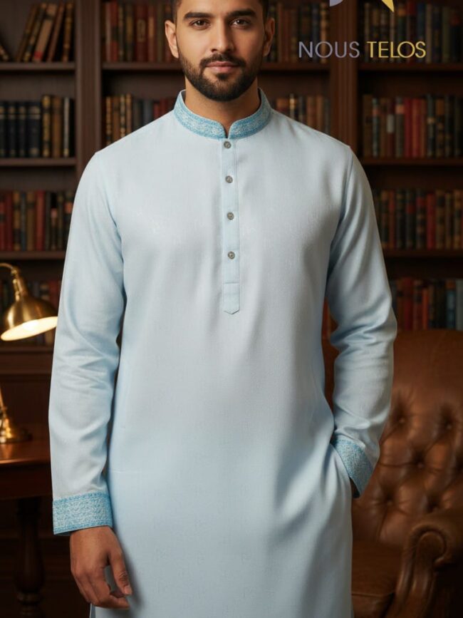 Embroidered Silk Panjabi 27