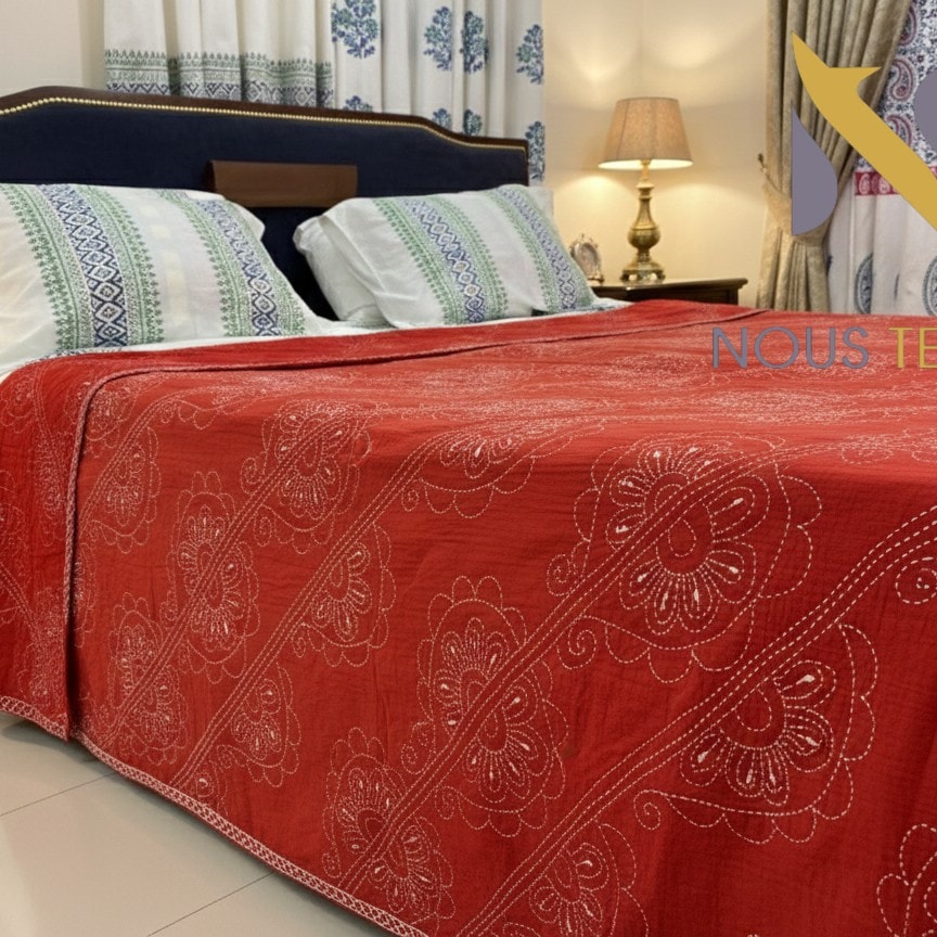 Red Nakshi Stitches Katha 6