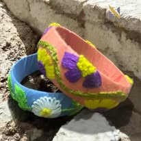 Thread Bangle with Hand work for Women