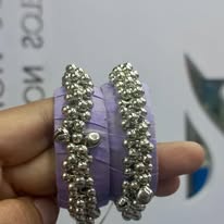 Purple Thread Bangle for Women
