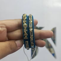 Blue Thread Bangle with Stone work for Women