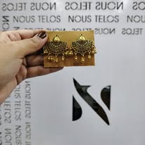 Brass Golden Earing for Women 3