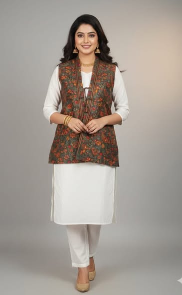 printed silk koti for women