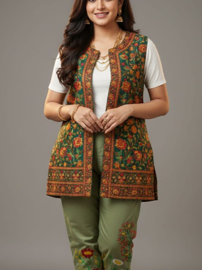 Artistic Ladies Olive trouser for Women