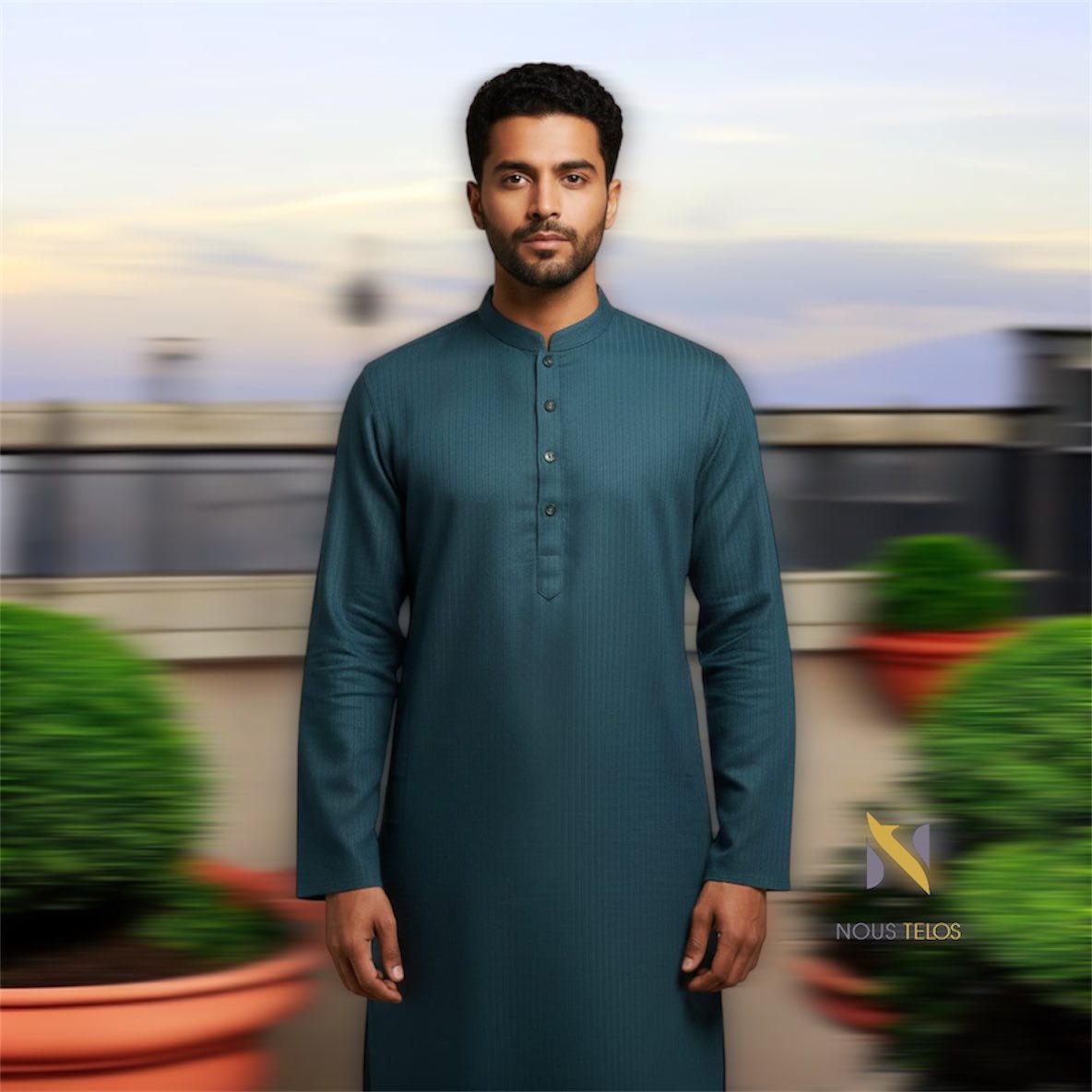 Green Cotton Panjabi 4