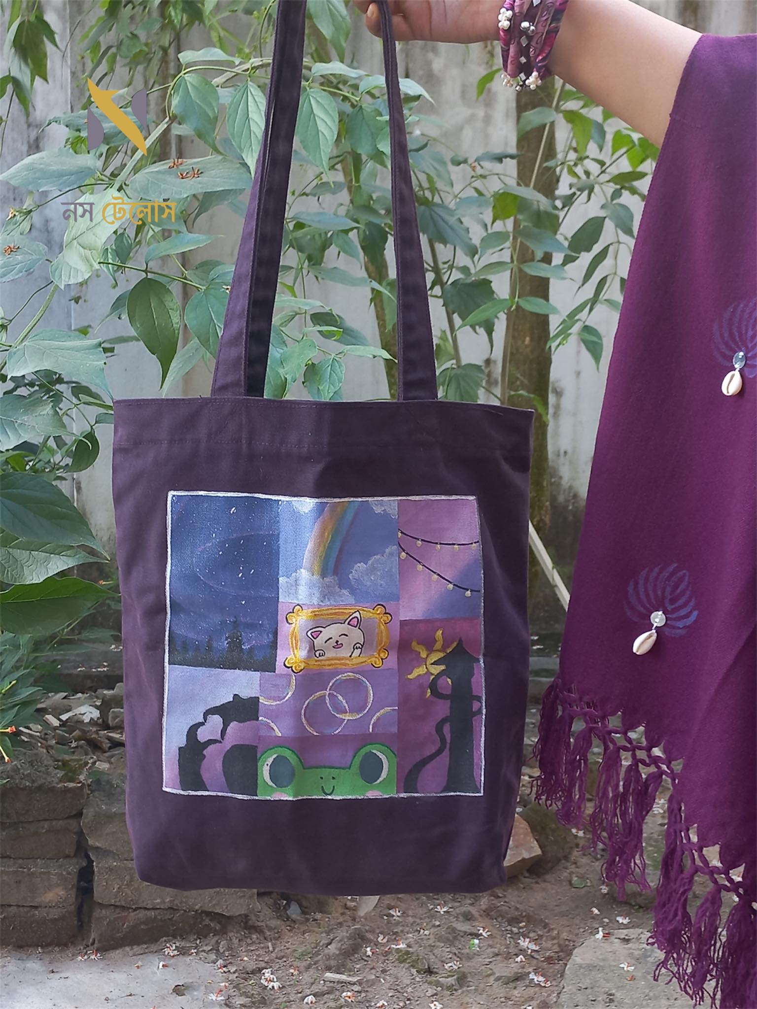 Hand Painting Tote Bag 12