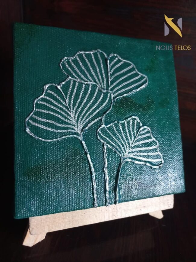 Painting with Green Background 1