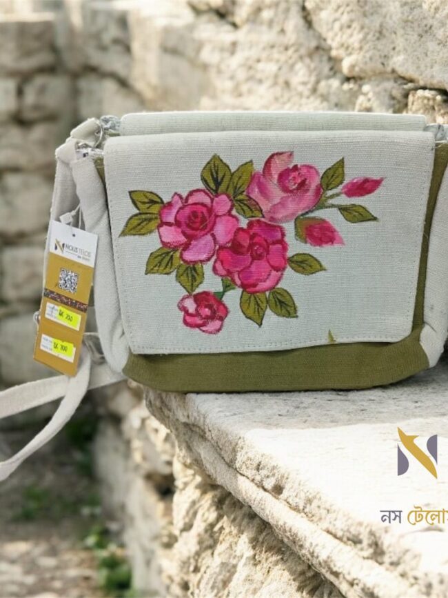 White Printed Purse for Women 6