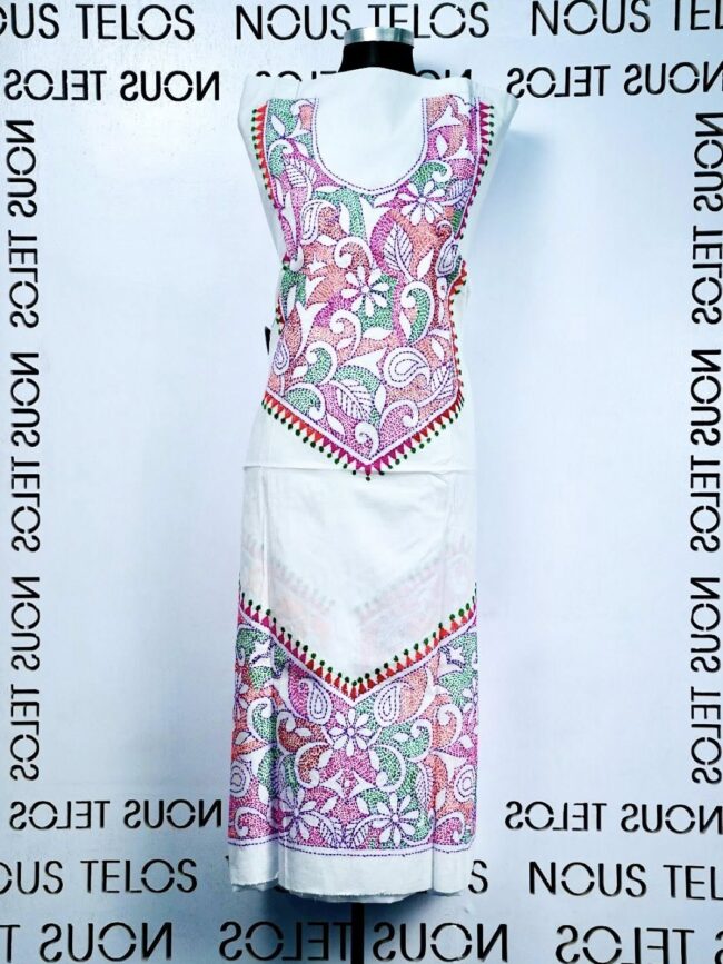 Nakshi Hand embroidered Unstitched Cotton 1-piece 8