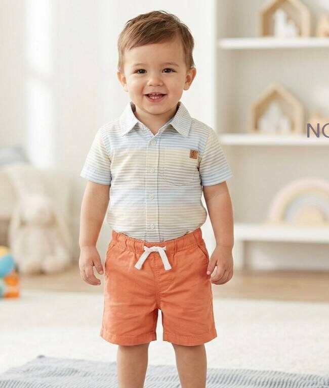 Printed Cotton Shirt Pant baby Set 1