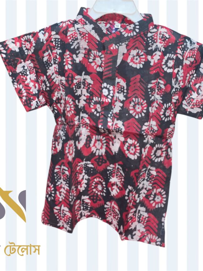 Batik Printed Cotton Baby shirt 5