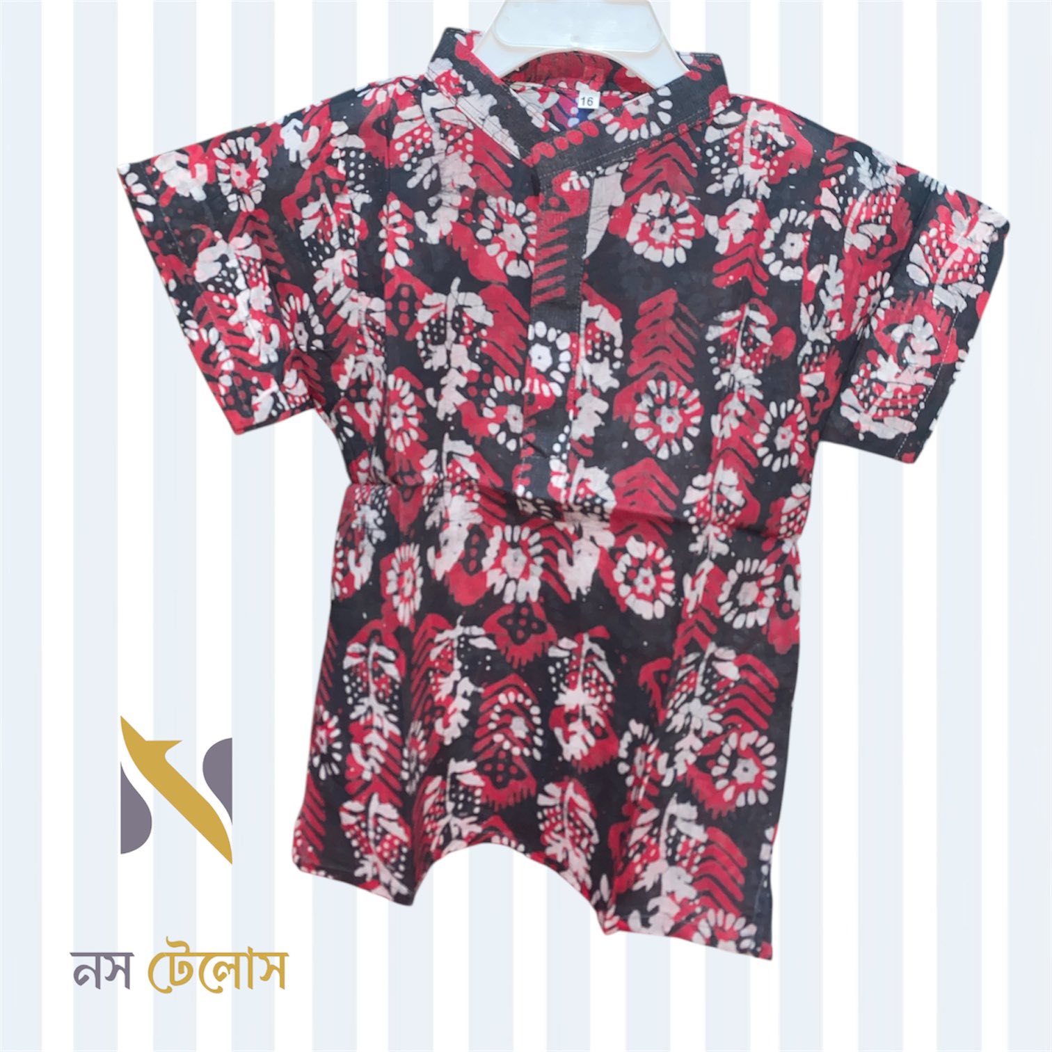 Batik Printed Cotton Baby shirt 5