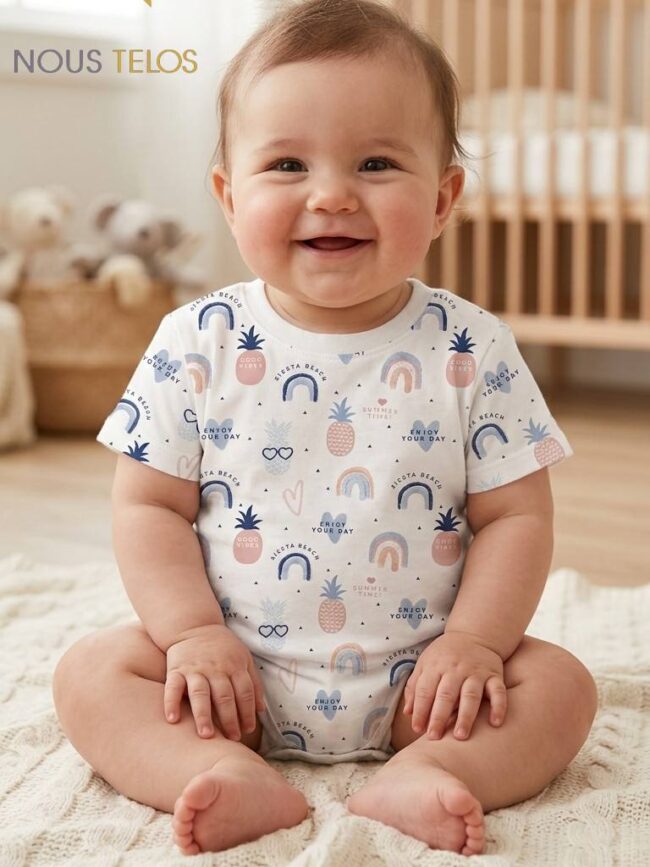 Dymples Baby Short Sleeve Bodysuit