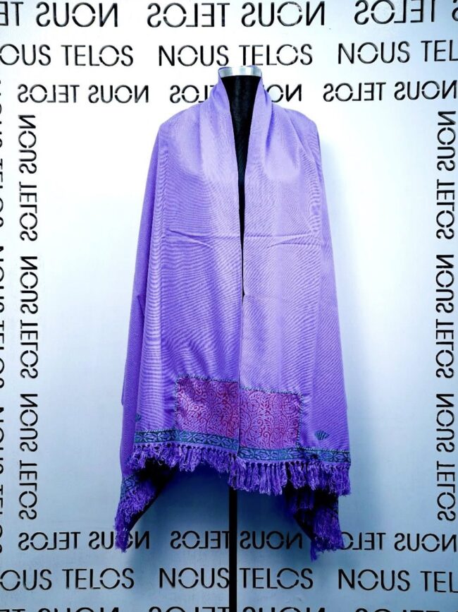 Purple Printed Shawal 22