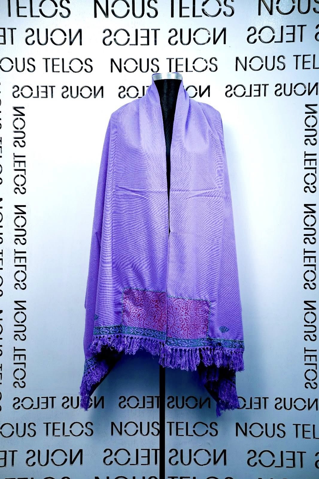 Purple Printed Shawal 22