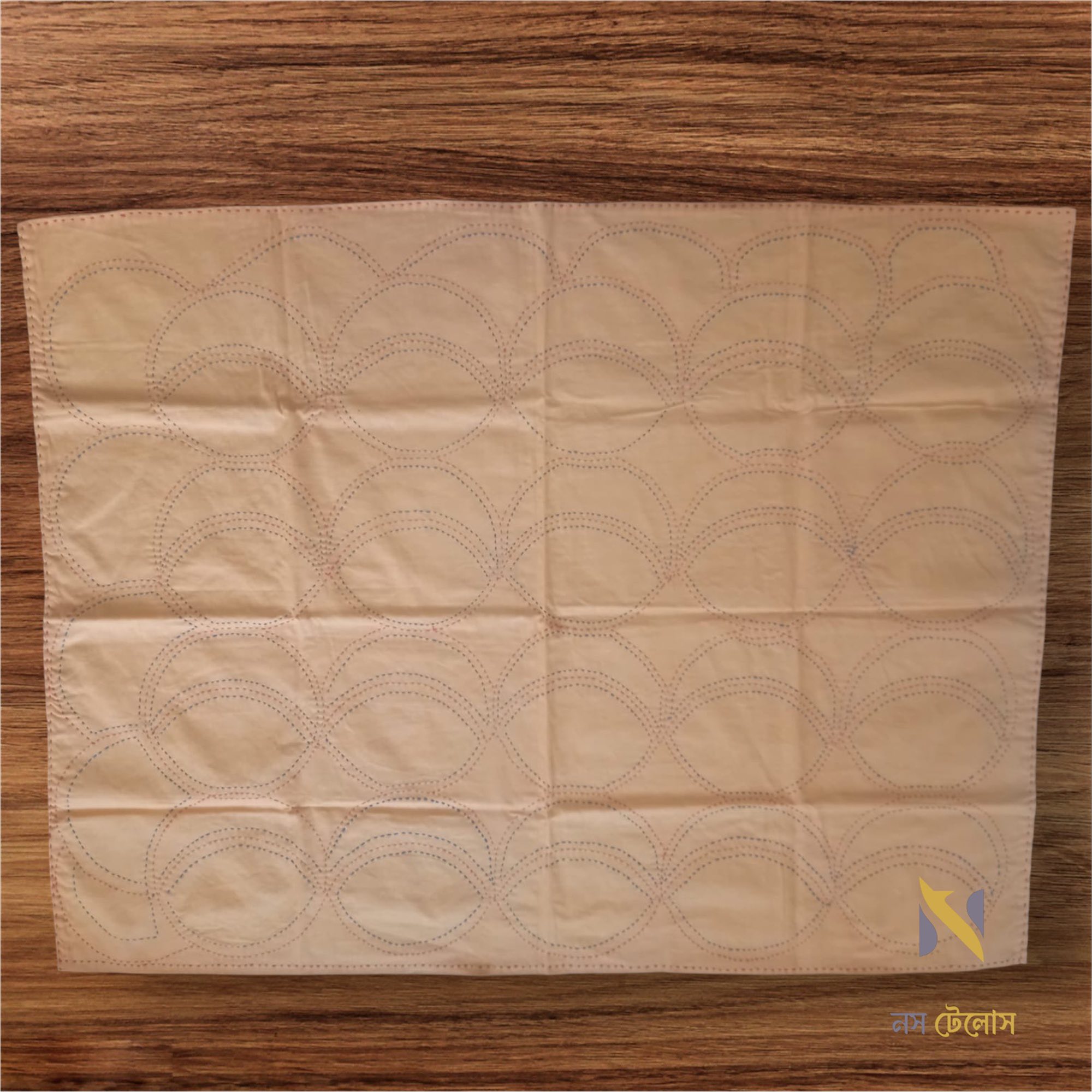 Handmade Brown Nakshi Kantha for kids 5