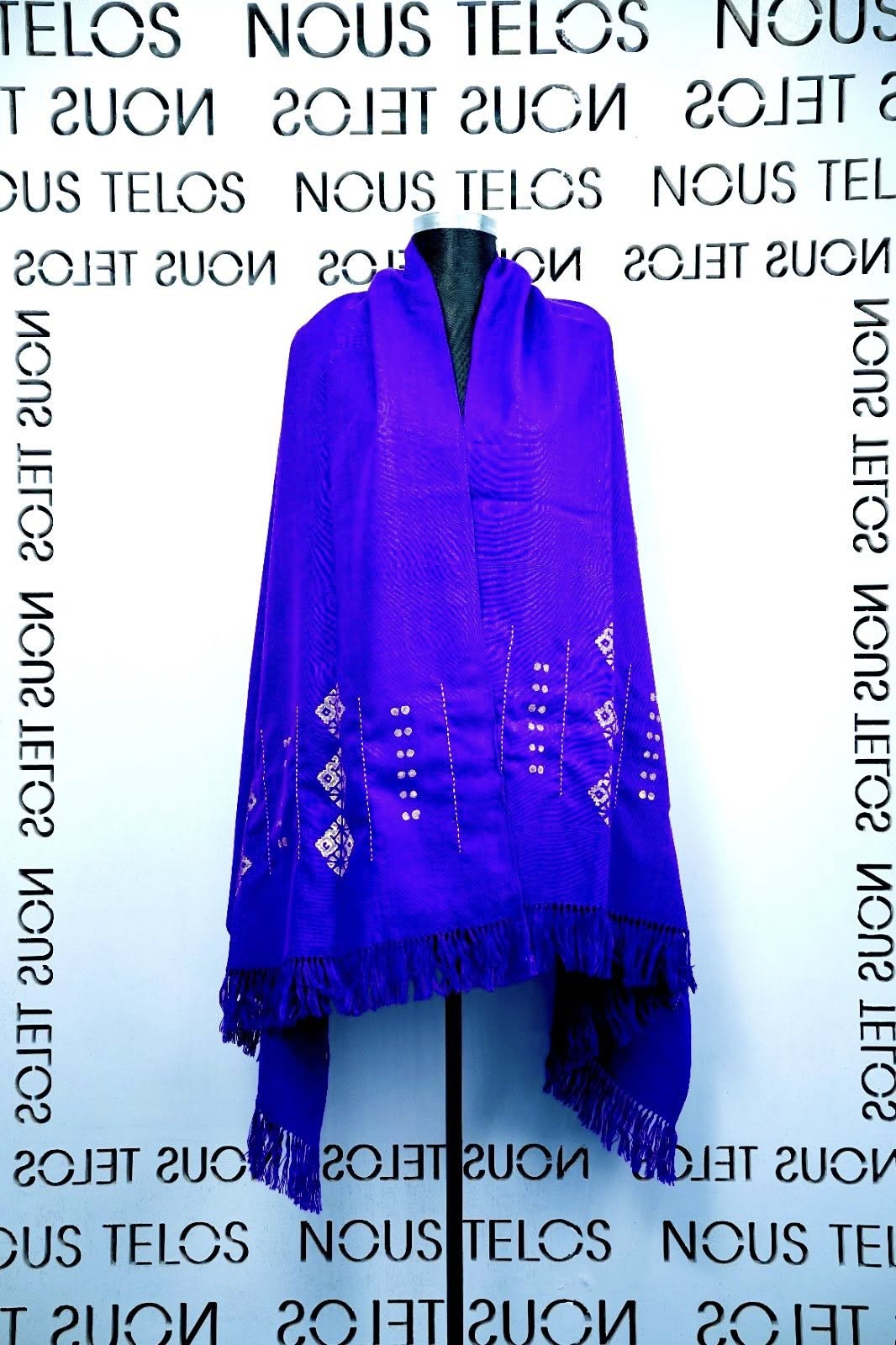 Blue Woolen Shawal 24