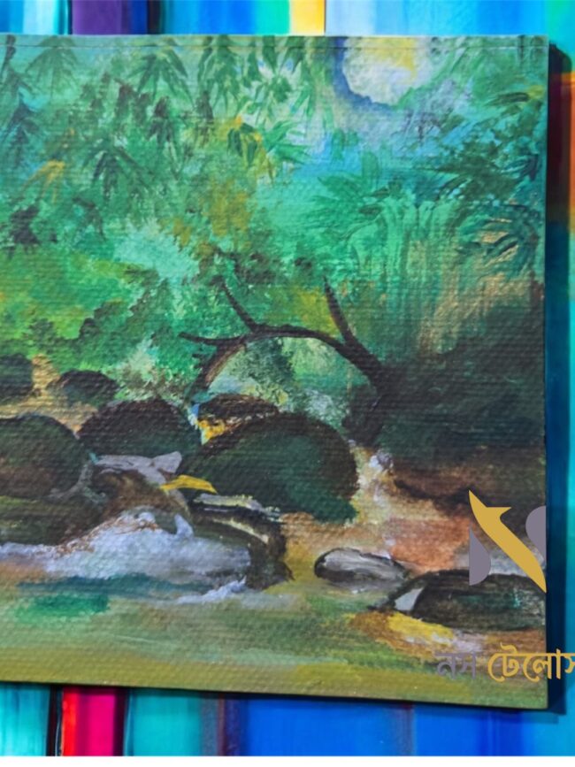 Painting with Green Background 6