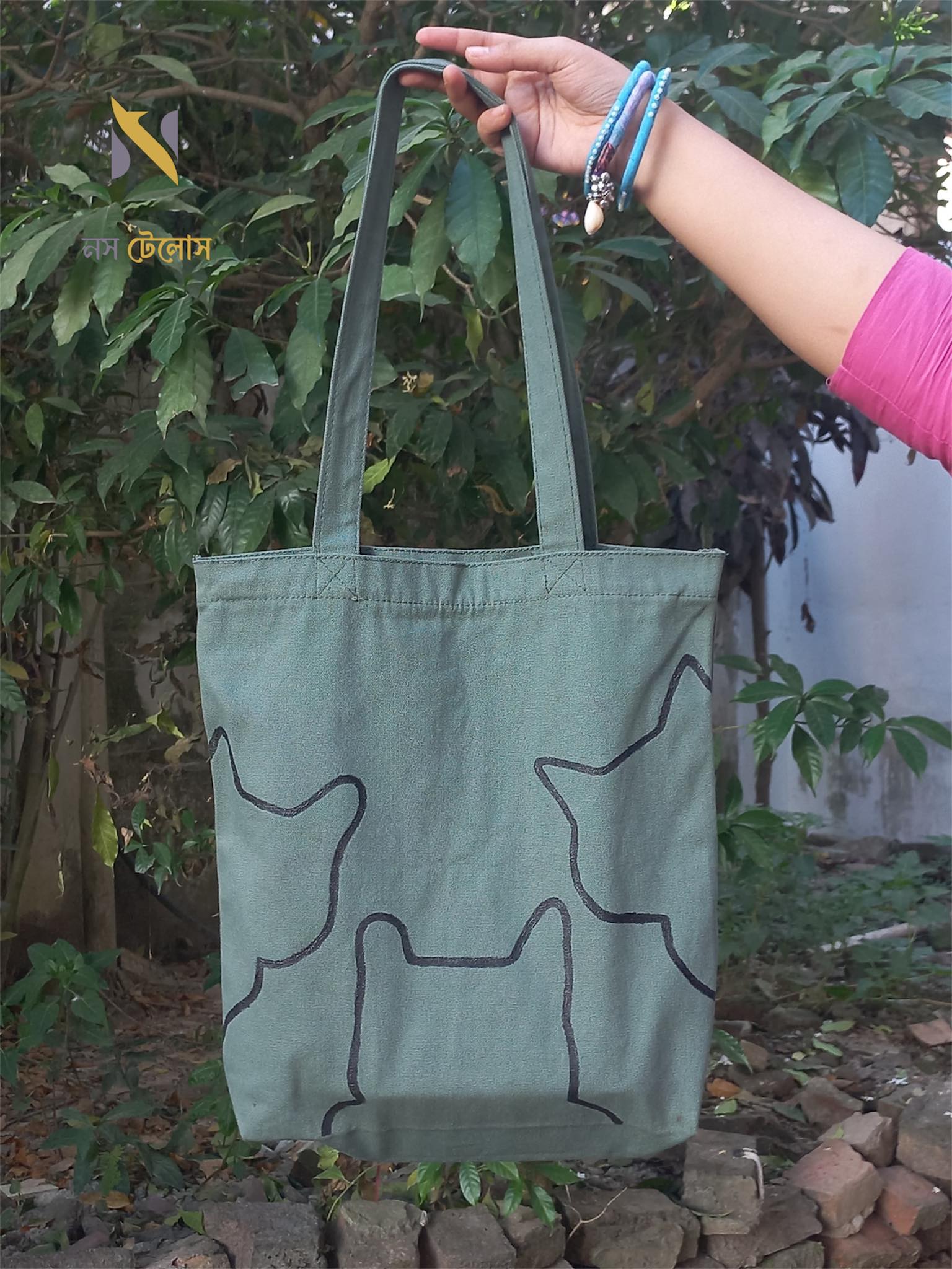 Hand Painting Tote Bag 18